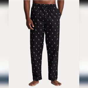 NWT Ralph Lauren 2XT Polo Pony Lounge Pants In Black